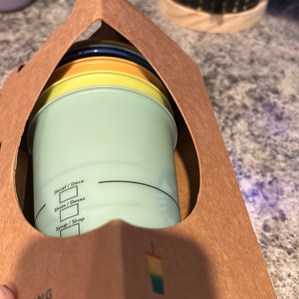 Starbucks color changing cups